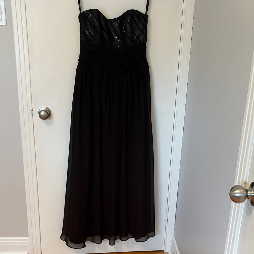 Alfred Angelo Black Strapless Gown